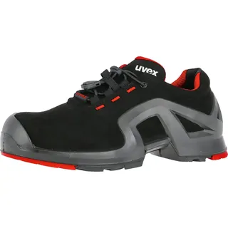 Uvex 1 x-tended support Sicherheitsschuhe 40 Schwarz/Rot
