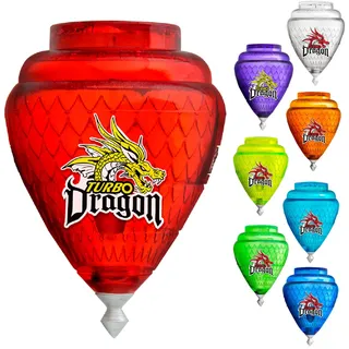TROMPOS COMETA Turbo Drachen Kreisel Turbo Drache ohne Blister Drehspitze Lieferung 1 Stück zufällige Farbe