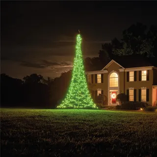 Fairybell LED-Weihnachtsbaum für draussen - Smart Magic - 4 Meter - 864 LEDs - Weihnachtsbaum inklusive Mast - RGBW Farben - Gesteuert mit App