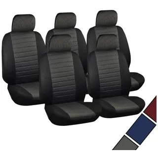 Woltu Sitzbezüge Auto, Einzelsitzbezug universal Größe, 5er Set, schwarz/grau