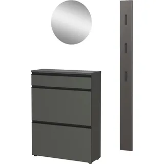 Germania Garderoben-Set GW-Baldone 3 Stk. grau