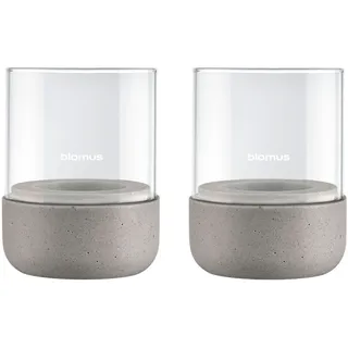 BLOMUS Windlicht Calma Glas grau