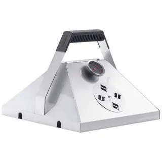 Thüros Grillhaube für Tischgrill 30 x 30 cm pflegeleicht weiß