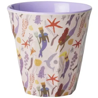 RICE A/S Becher Rice Melaminbecher Meerjungfrau Mermaid Print Medium