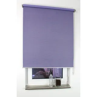 LIEDECO Rollo Struktur Verdunkelung Seitenzugrollo 122 x 175 cm Flieder