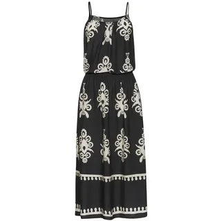 LASCANA Midikleid Ethnodruck Schwarz 34