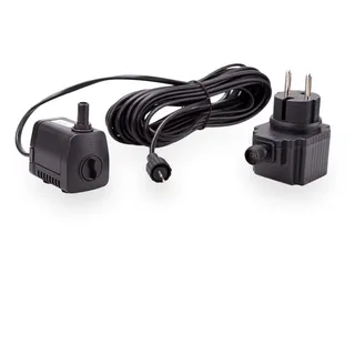 CLGarden kleine Springbrunnenpumpe NSP1E für Wasserspeier Miniteich Wasserspiel Pumpe 12V mit Netzbetrieb Springbrunnen Solarbrunnen
