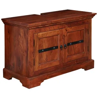 MASSIVMOEBEL24.DE Waschbeckenunterschrank 88 x 43 x 60 cm Braun