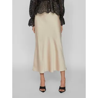 Vila Maxirock VIELLETTE HW LONG SKIRT - NOOS Kunstfaser beige 42
