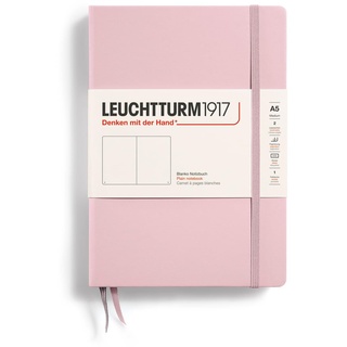 LEUCHTTURM1917 361577 Notizbuch Medium (A5), Hardcover, 251 nummerierte Seiten, Puder, blanko
