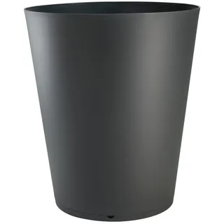 Grosfillex Pflanzkübel Blumentopf Tokyo, Twin-Konzept, robuster Kunststoff, UV- und witterungsbeständig, frostsicher, paarweise stapelbar grau 132 l | Ø 60 cm x 68.5 cm