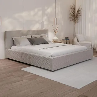Juskys Salerno 180 x 200 cm Taupe
