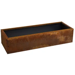 Estexo Beeteinfassung Hochbeet 115 x 40 x 25 cm Edelrost