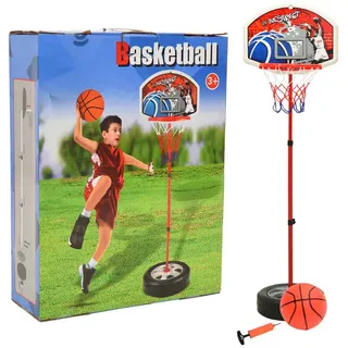 vidaXL Basketball Spiel-Set Verstellbar 120 cm Beige/Mehrfarbig