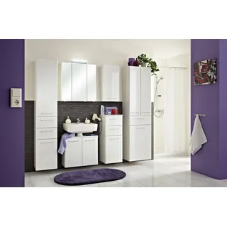 Saphir »Quickset 341 6-teilig, Waschbeckenunterschrank und LED-Spiegelschrank«, (Set, 6 St.), ohne Waschbecken, mit Hochschränke, Unterschrank, Hängeschrank