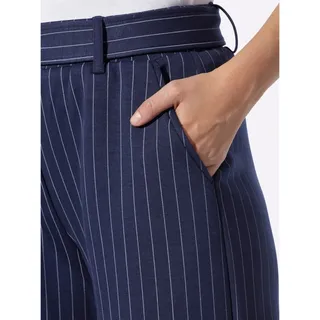Heine Jersey-Hose in marine-silberfarben Nadelstreifen | Gr.: 34
