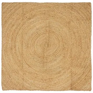 vidaXL Bereichsteppiche Juteteppich 120 x 120 cm Braun/Beige