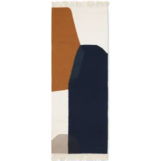 Ferm Living Merge Kelimteppich 70 x 180 cm Mehrfarbig