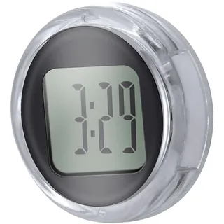 MagiDeal Universelle Mini-Motorrad-Uhr, wasserdicht, klebrig, auf Motorrad-Digitaluhr, Schwarz