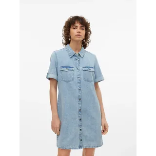 Vero Moda Jeanskleid Kurzarm Blau 36