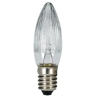 EGB Topkerzen 12V/3W E10 Klar Weihnachtskerzen Set - perfekt als Weihnachtsbaumkerzen, Schwibbogen Beleuchtung und Weihnachtsdeko Kerzen, 3er Blister