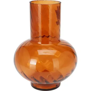 2474U Tischvase Glas-Vase "Helene" mit einem schönen, runden unteren Bereich rot