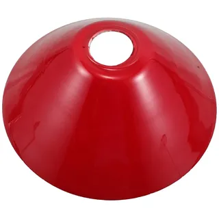 MOLUCKFU Retro Glas Lampenschirm in Rot Glockenförmig aus Hochtransparentem Glas Ersatzschirm für Tischlampen und Bibliotheksleuchten mit Vintage Eleganz