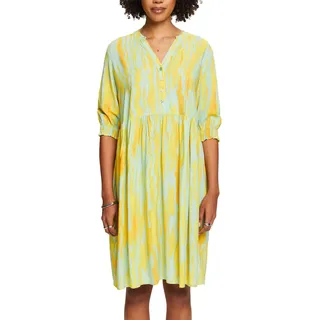 ESPRIT Damen 034ee1e374 Kleid, 320/Citrus Green, 40 - 40