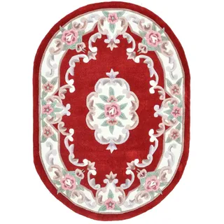 THEKO Teppich Ming 501 rot 190cm x 290cm oval