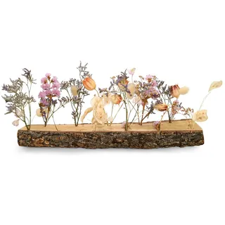 meinvipshop Dekotablett Trockenblumen Arrangement 40cm
