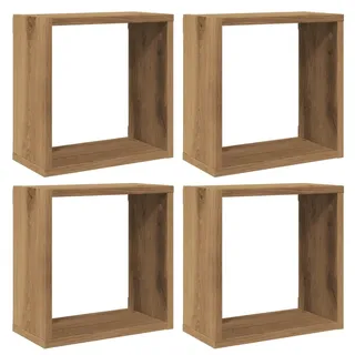 vidaXL Wandregal 30 x 15 x 30 cm Braun