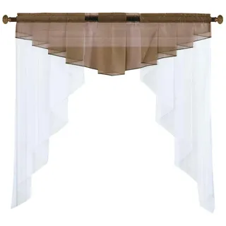 Gardinenbox Scheibengardine, »MEIßEN« 100x100 cm Taupe