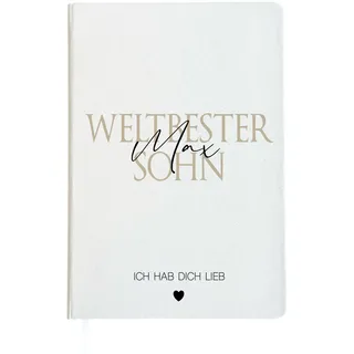 Manufaktur Liebevoll Notizbuch Sohn Geschenk mit Namen personalisiert Notizheft weltbester Sohn Geburtstag Geschenk Journal Tagebuch Mann Teenager Dankeschön Geschenk Weihnachten Ostern (Sohn)