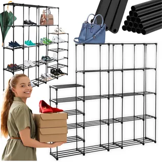 Zolta Garderobenschrank Modular 173 x 177 x 30 cm Schwarz