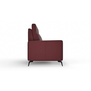CASEDO Sofa Telde Leder Rot Burgund 2,5-Sitzer