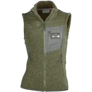 Lundhags Flok Wool Pile Vest W forest green, XL