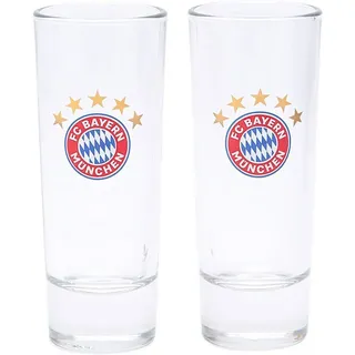 FC Bayern München Schnapsglas 2er-Set  weiß Unisex