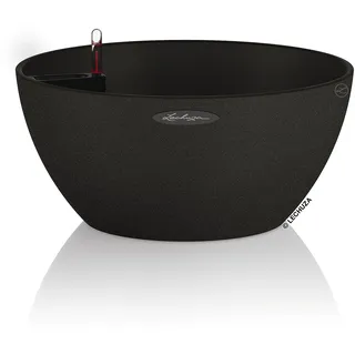 LECHUZA Cubeto Stone 40 Komplettset Ø 40 x 18 cm graphitschwarz