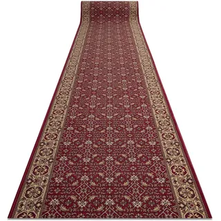 rugsx Bidjar Läufer Teppich - Antirutsch Teppich Brücke Meterware - rutschfest & Pflegeleicht - Klassisch Orient Design für Flur Küche Wohnzimmer - weinrote, 100x570 cm