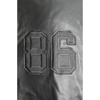 Cordon Sport Herren College Lederjacke "Bronx" super black L - Schwarz