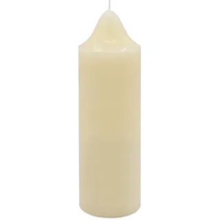 Stumpenkerze creme 30cm - 190 Std. / XXL - Laternen Kerze groß rußfrei geruchlos