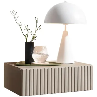 SchlafKONTOR Nachtschrank Taboni 42 x 14 x 30 cm Beige