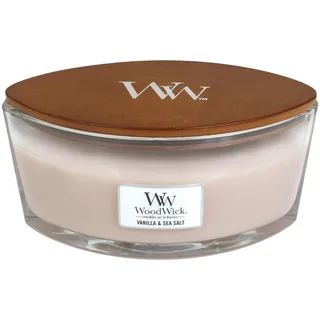 Woodwick Vanilla & Sea Salt Duftkerze 454 g rosa