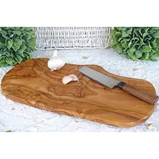 Schneidebrett Olivenholz rustikal - Verschiedene Größen (40-44 cm)