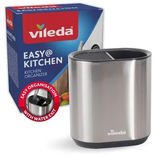 Vileda Küchenorganizer Edelstahl 11,5 x 19,4 x 18 cm Silber