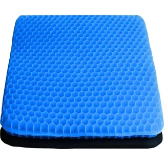 Orthopädisches Sitzkissen aus Memory-Gel, Steißbeinkissen - Blau