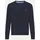 Rundhalspullover blau L