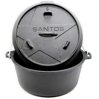 SANTOS BBQ Dutch Oven 9qt ohne Füße