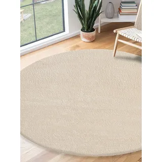 The CarPET Relax Kurzflorteppich Ø 200 cm Beige
