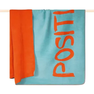 PAD Positivity Kuscheldecke 150 x 200 cm Blau/Mint